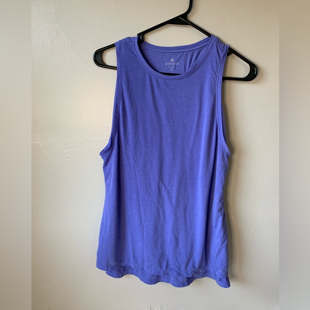 Athleta Essence Double Layer Tank Top In Periwinkle